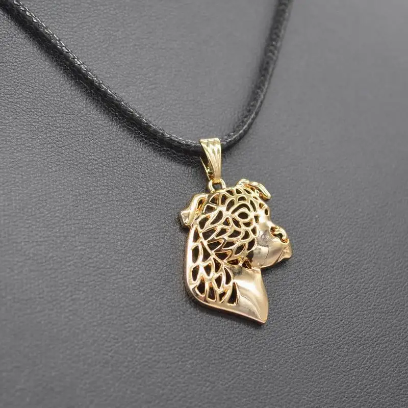 Новая мода веревка цепь ювелирные изделия Американский Стаффордшир ожерелье с