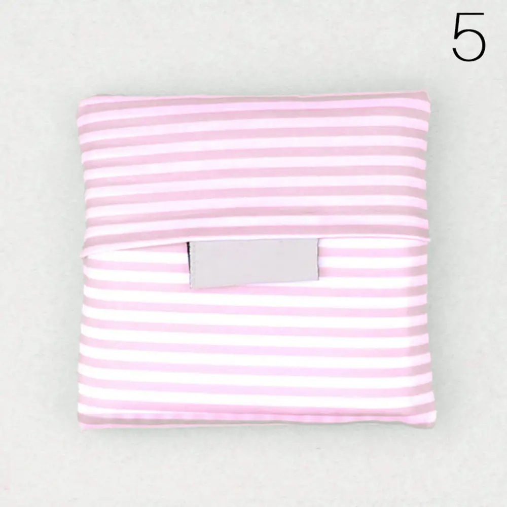 Pink stripes 6 Стиль Новая мода печать Складная зеленая сумка для покупок сумка складная сумка сумки удобные большие емкости Сумки для хранения - Цвет: Pink stripes