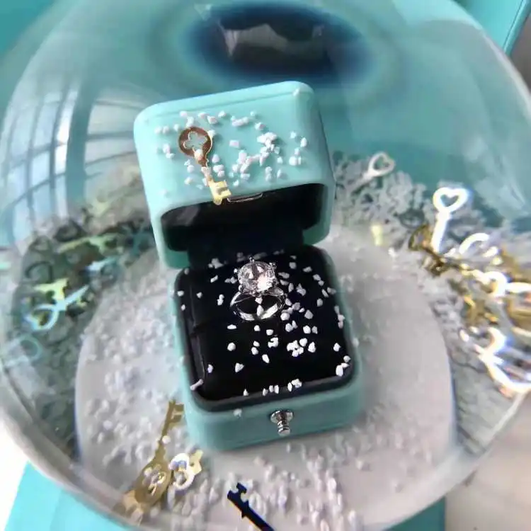 Вечерние украшение Снежинка Хрустальный шар кольцо с бриллиантом предметы