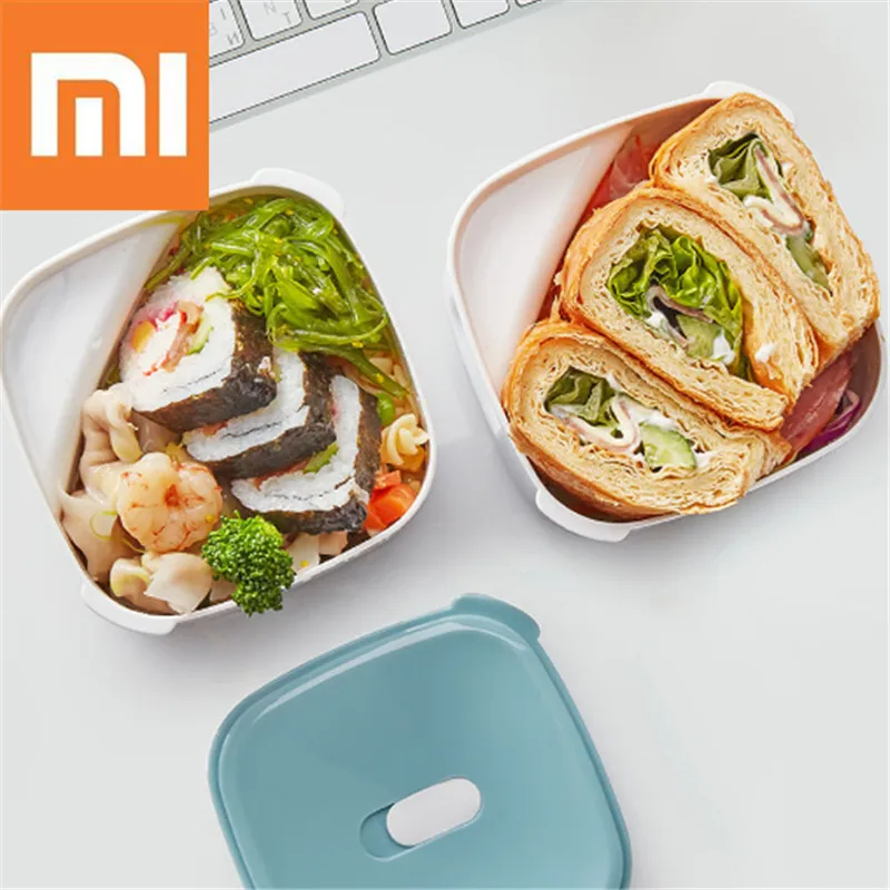 Xiaomi 920 мл Ланч бокс 2 слоя Bento box контейнер для еды пластиковый Pp микроволновая
