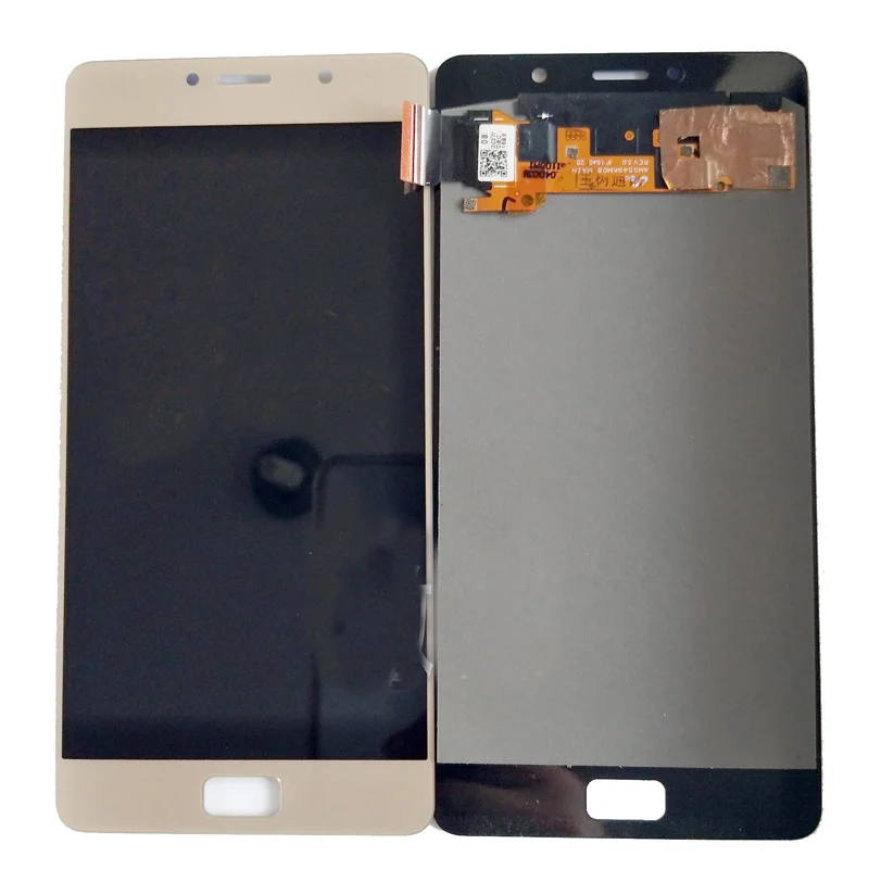 Gold without frame Shyueda Original Super AMOLED 5.5" LCD For Lenovo Vibe P2 P2c72 P2a42 LCD Display Touch Screen Digitizer With frame tools - Цвет: Gold without frame