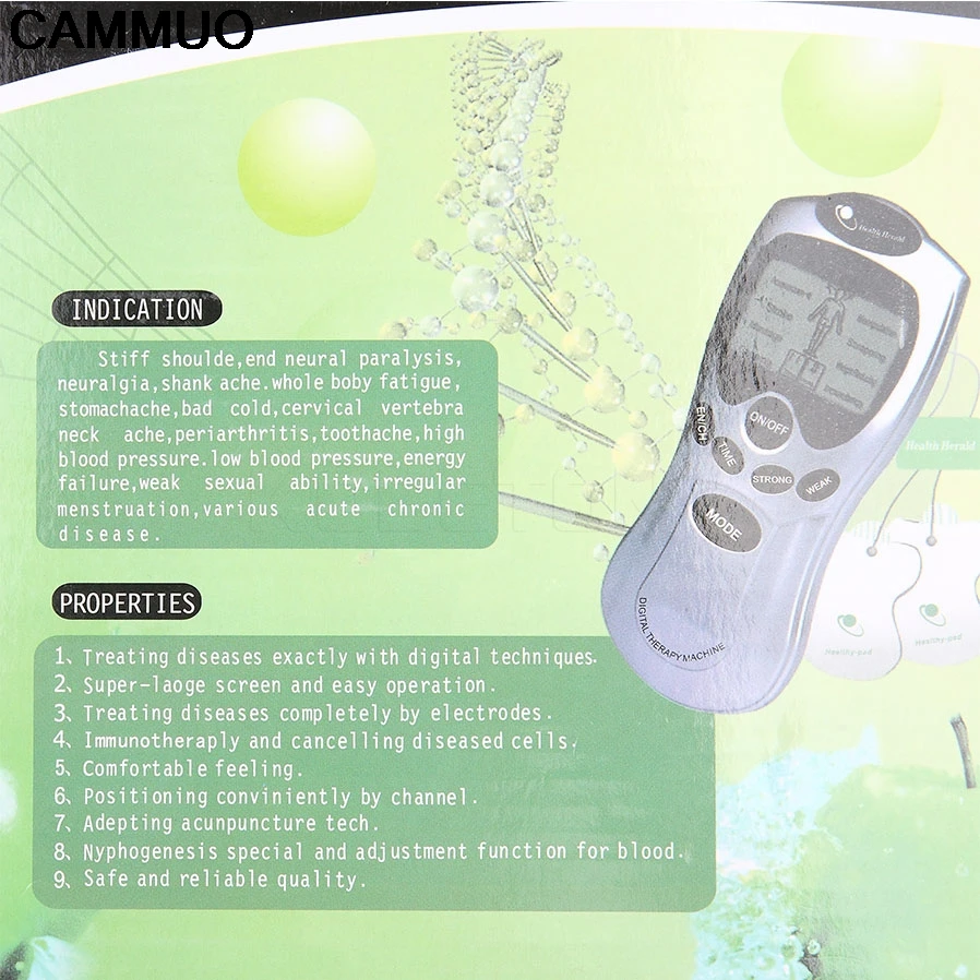 

Digital Therapy Machine Electric herald Tens Muscle Stimulator Ems Acupuncture Body Massage Digital Therapy Electrostimulator SE