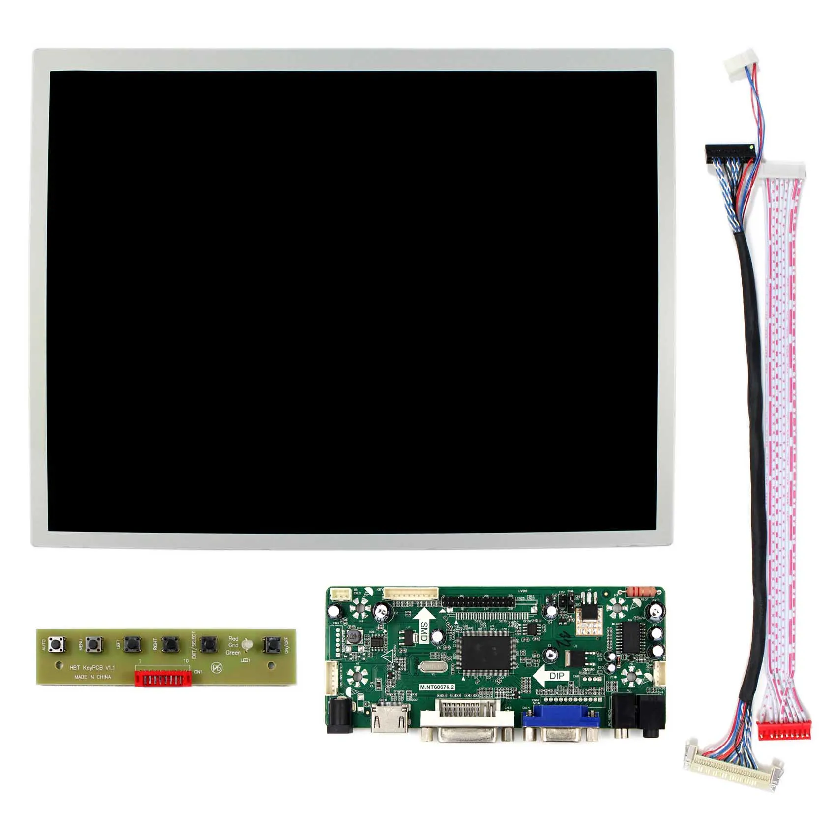 12 1 дюймовый LQ121S1LG75 800x600 ЖК экран + H DMI DVI VGA Аудио контроллер платы M.NT68676|Запасные