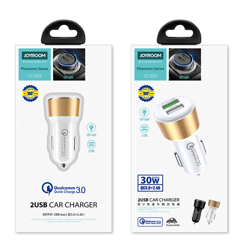 

30W Dual USB Quick Charge QC 3.0 Car Charger For iPhone USB Type-C PD Fast Charger Mobile Phone Quick Charger Car-Charger 44