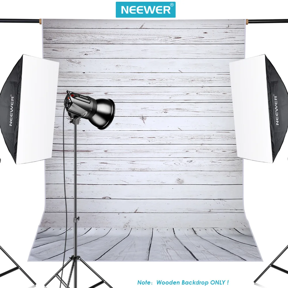 Neewer 5x7 футов/152x213 см светильник Серый полиэстер деревянный фон для фотостудии видеосъемки