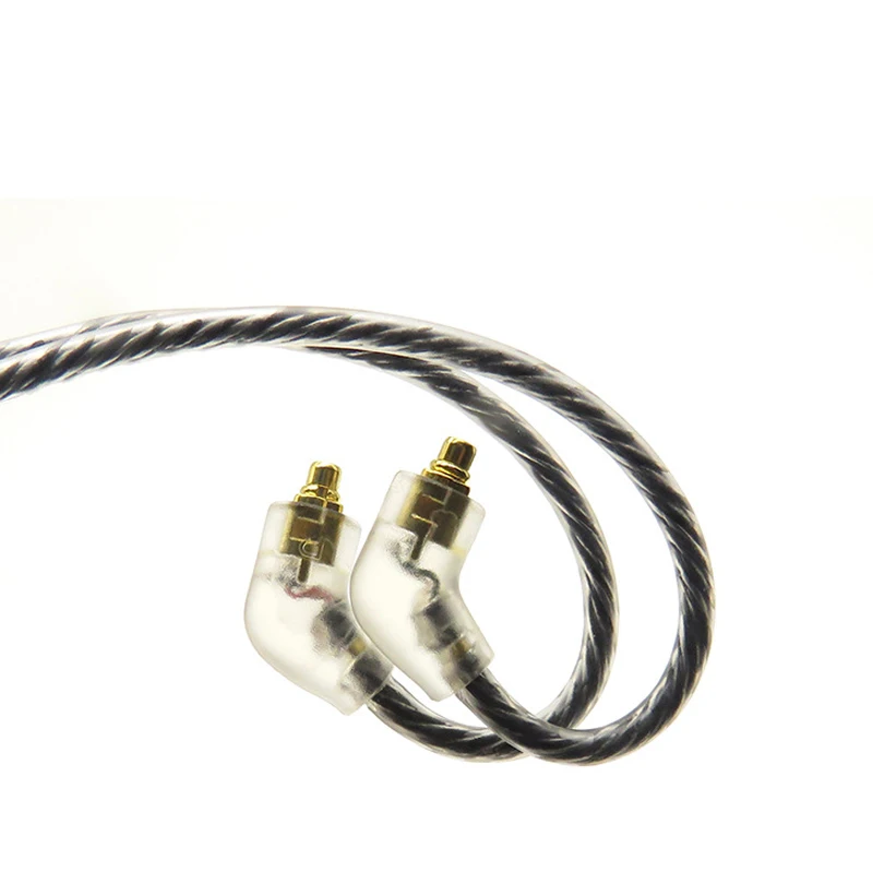 DIY MMCX кабель для Shure SE215 SE535 SE846 UE900 Замена наушников 0 75 мм 2 контактный ue18 11pro 10pro 7pro