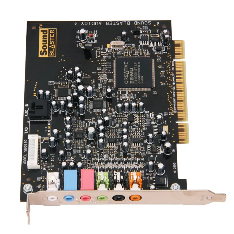 Бесплатная доставка Новая креативная звуковая карта 7 1 Audigy 4 II PCI Настольная