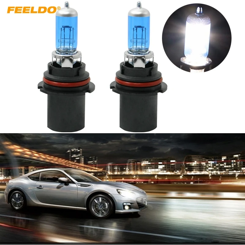

FEELDO 2PCS White 9004/9007 12V 55W/100W Car FogLights HalogenBulb Car Headlight Bulbs Lamp Car Light Source Parking #HQ2031