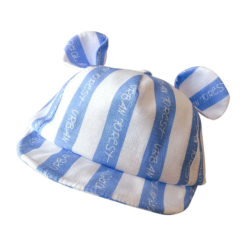 Новая шапочка для малыша с героями мультфильма летние полосатые детские шапки