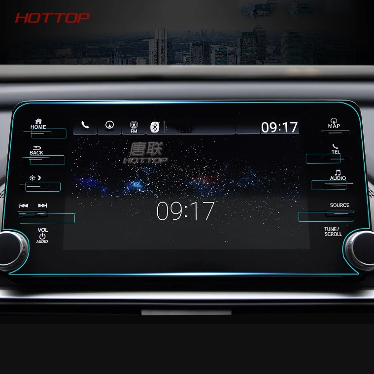 Car GPS Navigation Screen Steel Protective Film For Honda Accord 10th 2018 2019 styling accessories |