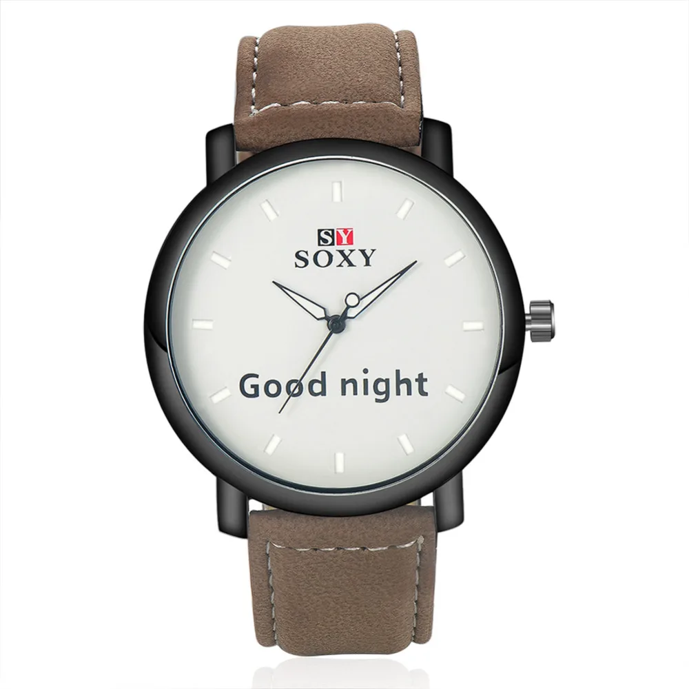Часы SOXY мужские модные кварцевые с круглым циферблатом|wristwatch brand|wristwatch menswristwatches