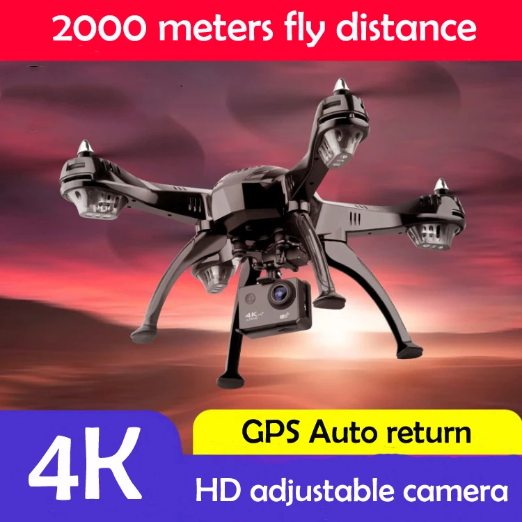 Квадрокоптер с GPS 5G FPV RC Дрон 4K HD широкоугольной камерой 2 км на большие расстояния