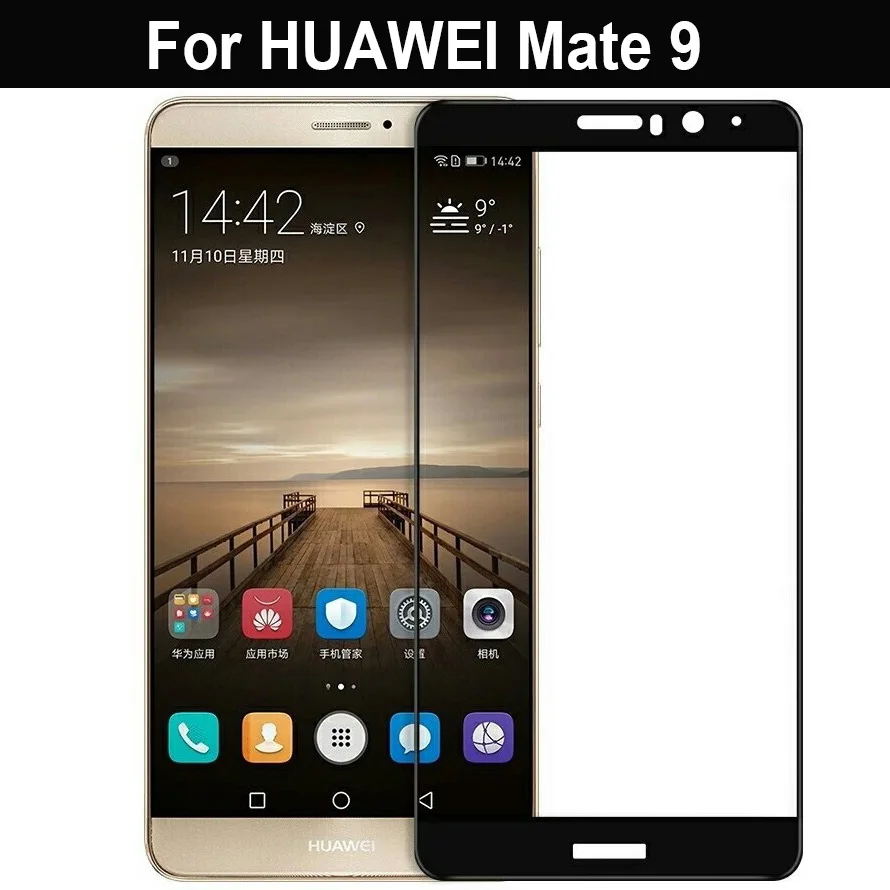 3D полное покрытие закаленное Стекло для Huawei Коврики 8 9 H полный охват Экран