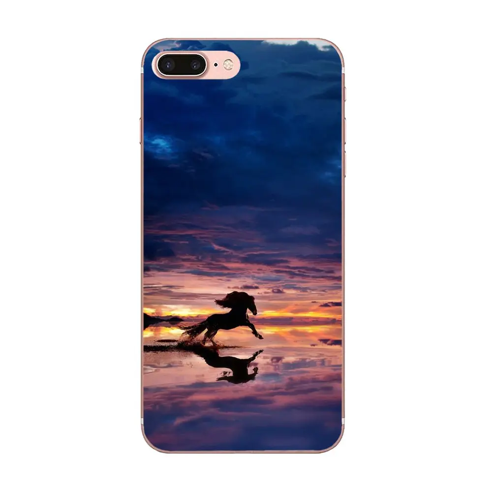 Мягкий чехол из ТПУ с защитным покрытием Wild Horses Running At Sunset для Xiaomi Redmi Mi Note 7 8 9 SE Pro