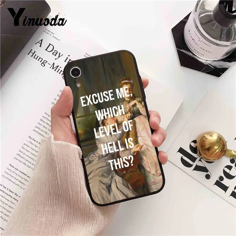 Yinuoda классический художественный чехол для iPhone 8 7 6 6S 6Plus X XS MAX 5 5S SE XR 11 pro max |
