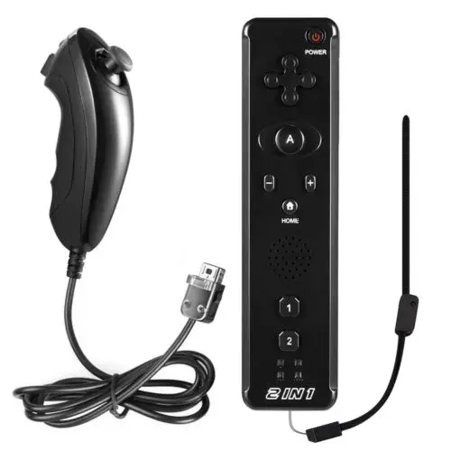 2 в 1 движения плюс пульт дистанционного управления + Nunchuck Лер для Nintendo Wii