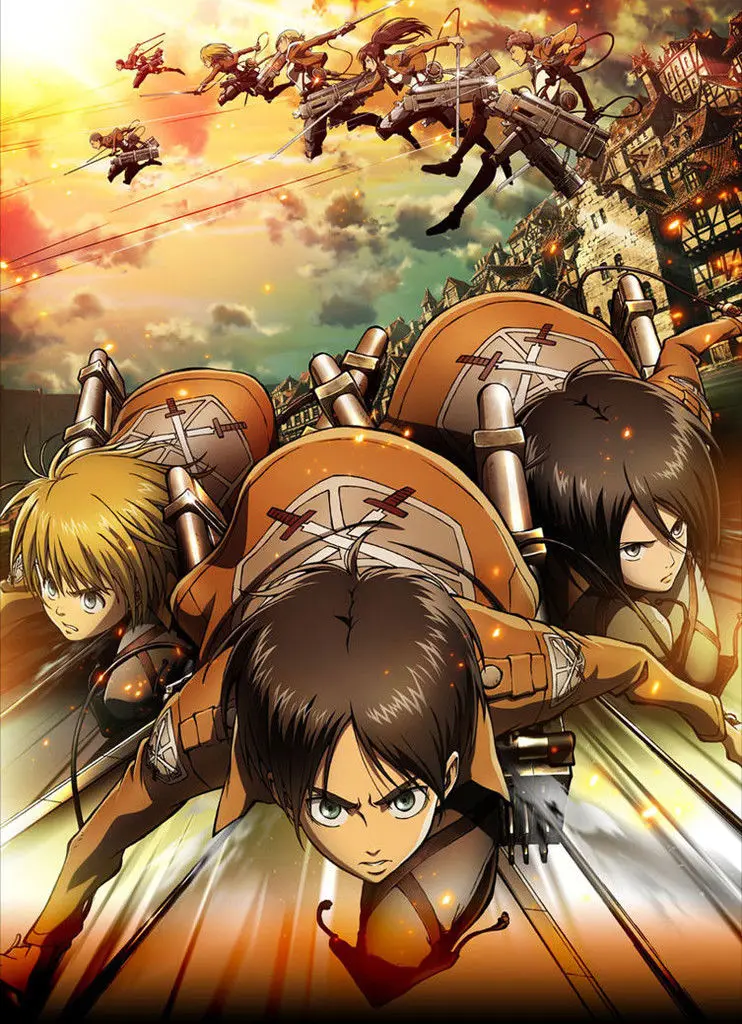 

Attack On Titan Manga Anime Fabric Poster 32" x 24" Decor 09