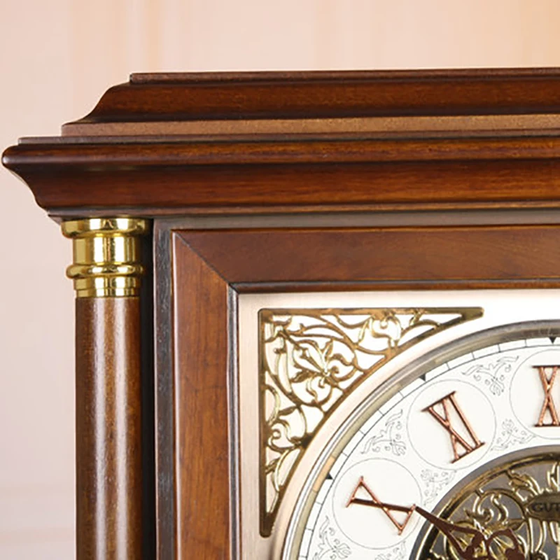 Часы квадратные бесшумные из массива дерева настольные часы в европейском стиле