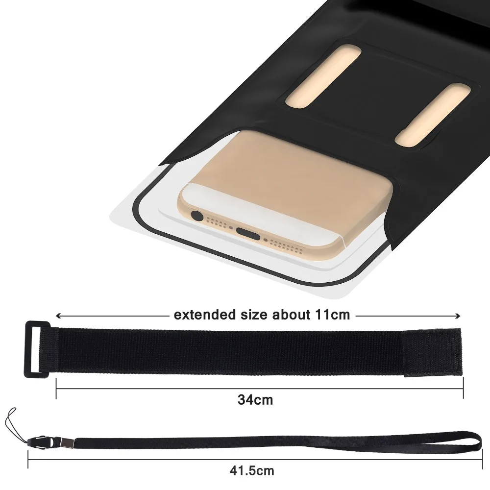 Чехол Yianerm для iPhone 7 6 s Plus Samsung S6 Edge до 5 дюйма водонепроницаемый прозрачный 2 шт. |