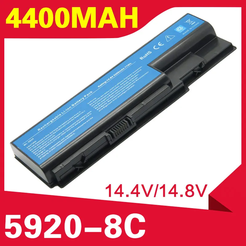 Аккумулятор ApexWay 4400 мач для ноутбука Acer Aspire 5910G 5920G 5220 5235 5310 5315 5520G 5530G 5710 5715 5720Z 5730Z