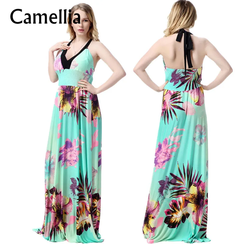 XL 7XL Сексуальное Женское пляжное платье с открытой спиной глубоким v образным