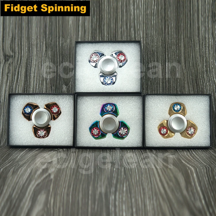 Post 2 шт. * tri-Spinner Сияющий Spinner Для Аутизм/СДВГ беспокойство снятия стресса
