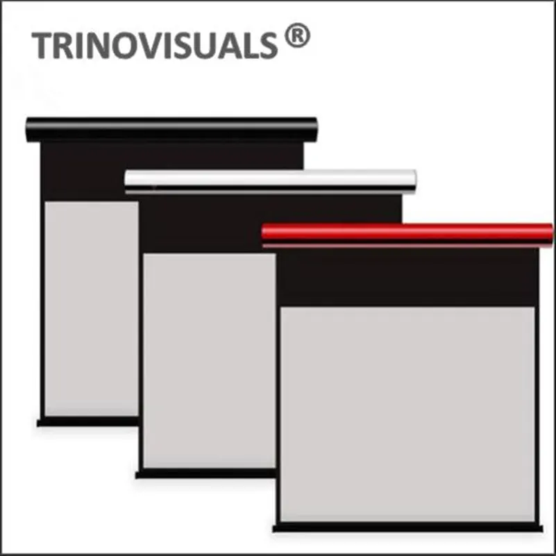 E4FYMH106 Электрический моторизованный Настенный проектор экран для дома кинотеатра