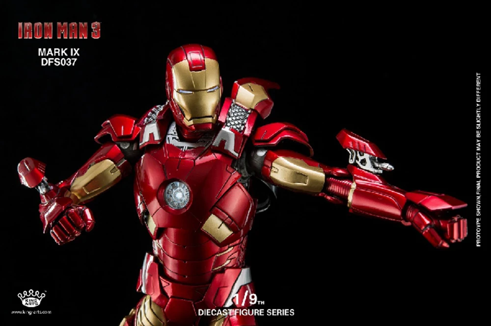 1/9 масштаб King Arts DFS037 Mark9 1:9 Железный человек фигурка Коллекционная Фигурка s