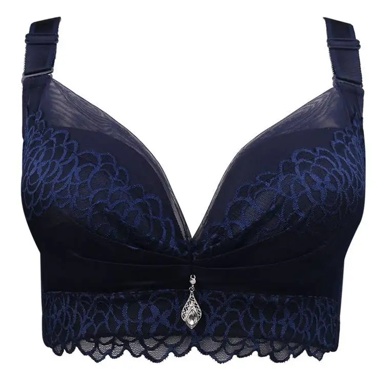 Для женщин Беспроводной Нижнее Бельё для девочек плюс Размеры Кружево Бесшовные