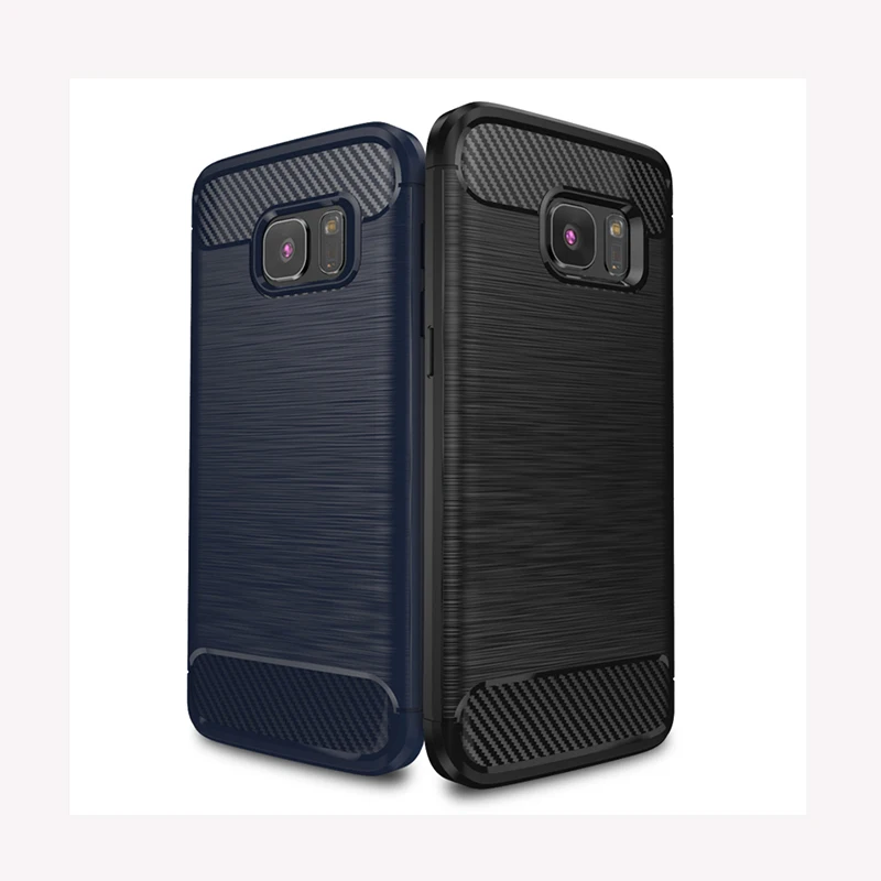 Quusimple Телефон чехол для Samsung Galaxy S7 край крышки углерода Волокно Мягкий