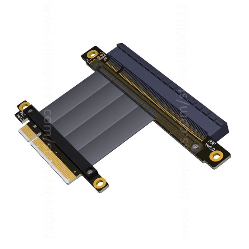 PCIe 3 0x8 до x16 кабель подъемника 64G/bps PCI E 8x 16x 1U 2U расширитель для NVIDIA GTX1080Ti GTX1070 GTX1060 1050