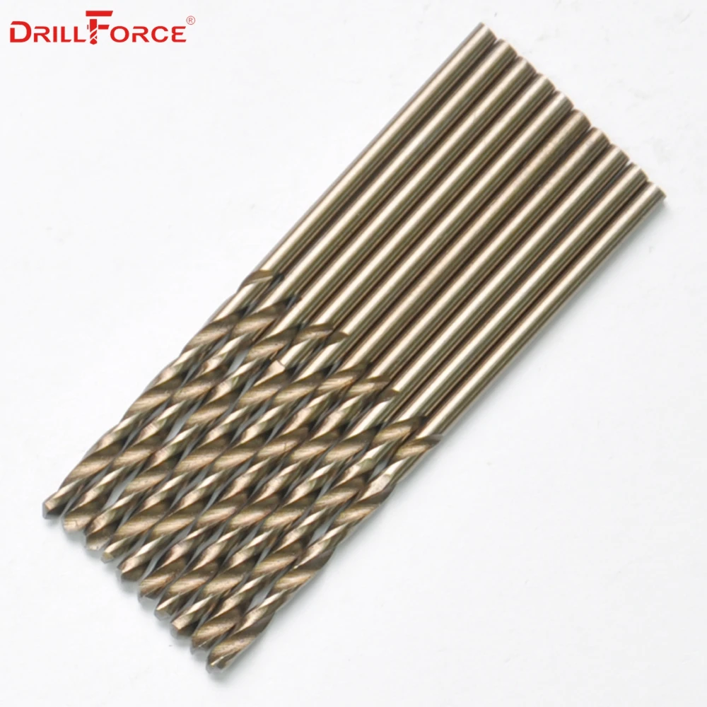 Набор кобальтовых сверл Drillforce Tools 3 мм M35 стандартный набор для сверления на