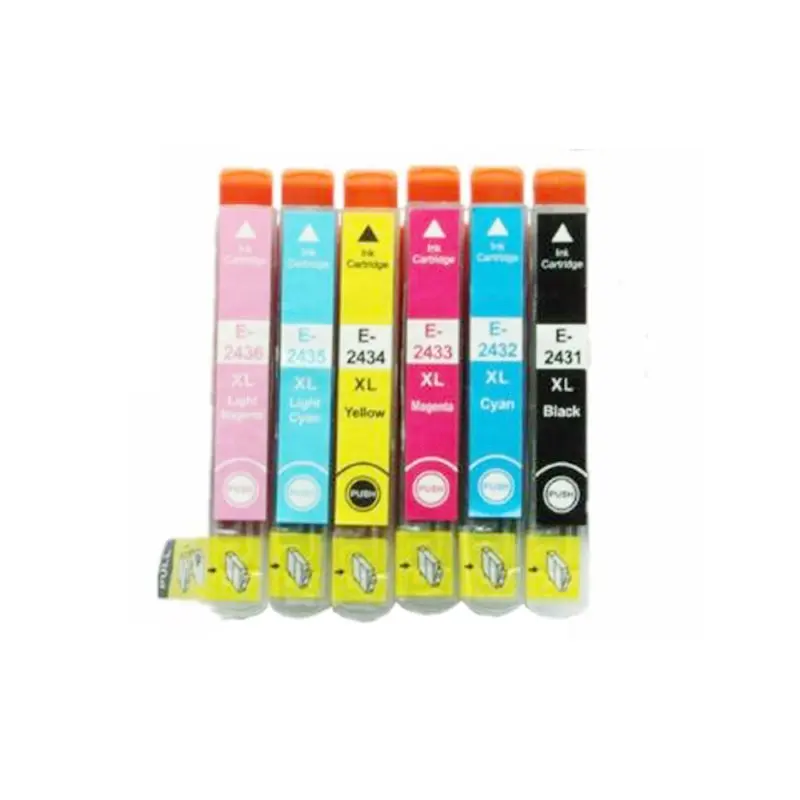 6 шт. 24xl T2431XL T2431 чернильный картридж совместимый для Epson XP-750 XP-760 XP-850 XP-860 XP-950 XP-55 с