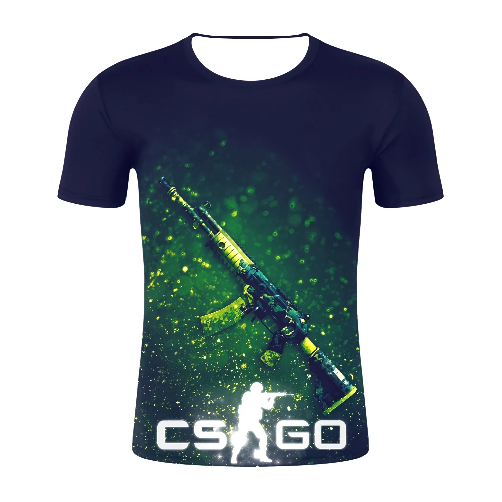 Весна CSGO 3D мужская футболка высокого качества брендовая одежда забавная