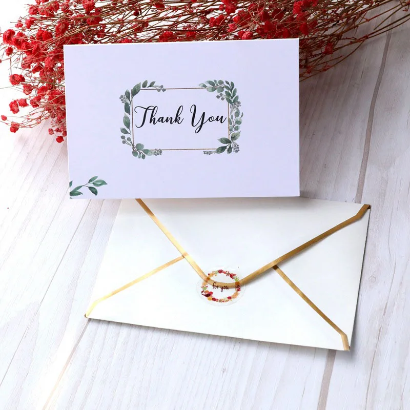 6 шт./компл. разный простой стиль лучший для вас спасибо бумажные поздравительные