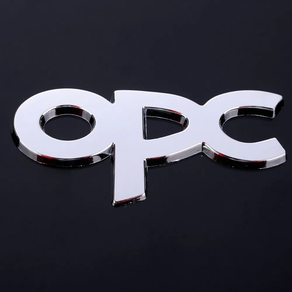 Стайлинг автомобиля 3D стикер для хром металл OPC бейж с эмблемой гриль наклейка Opel