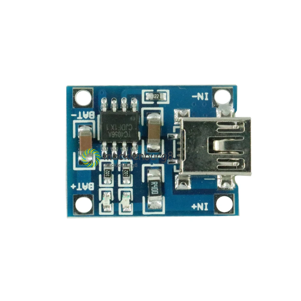 2 шт. TP4056 Mini USB 5 в 1A 18650 литиевая батарея зарядное устройство модуль светодиодный