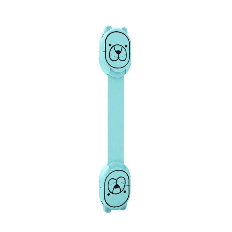 Blue 1Pcs/lot White Child Lock Protection of Children Locking Doors for Children's Safety Kids Safety Plastic Protection Safety Lock - Цвет: Blue