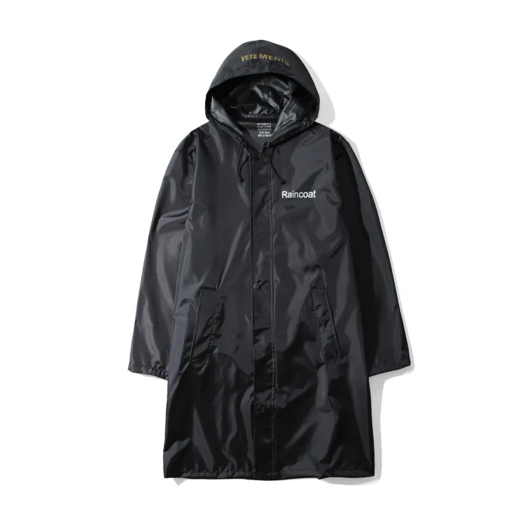 Куртки от Vetements, для мужчин и женщин, 1:1, DHL, негабаритный плащ, верхняя одежда, пальто, водонепроницаемая ветровка, Vete, мужская куртка ts