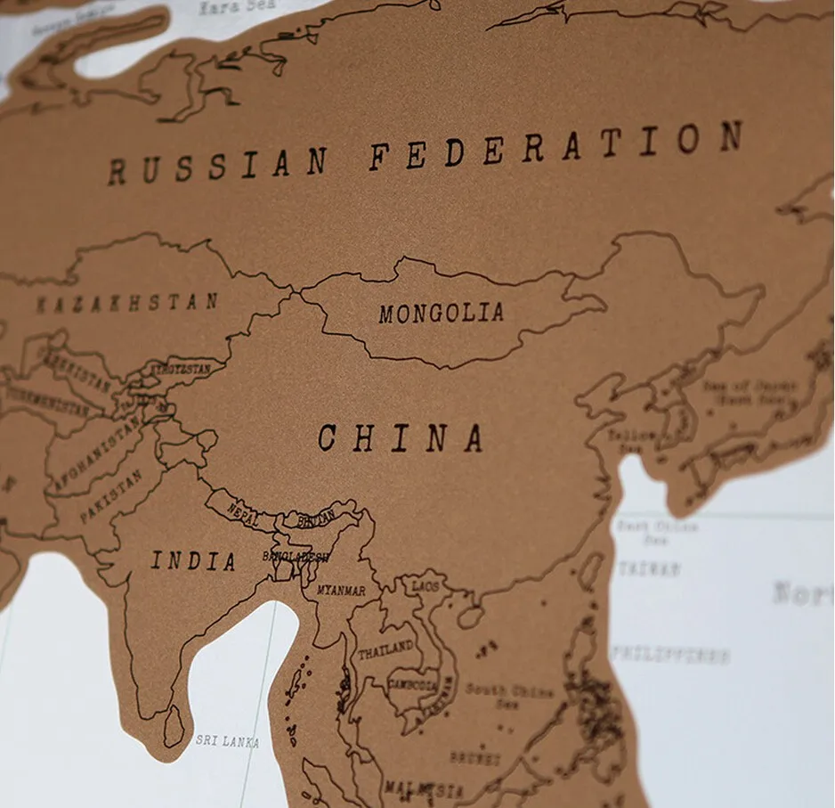 1 шт. Роскошная Карта для путешествий Настенный декор персонализированная карта