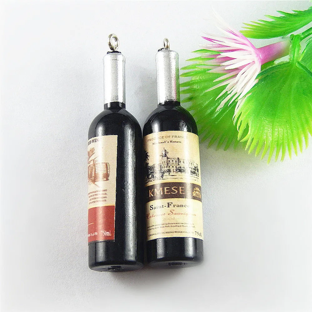 10 шт./упак. популярное женское креативное ожерелье в форме бутылки вина кулон