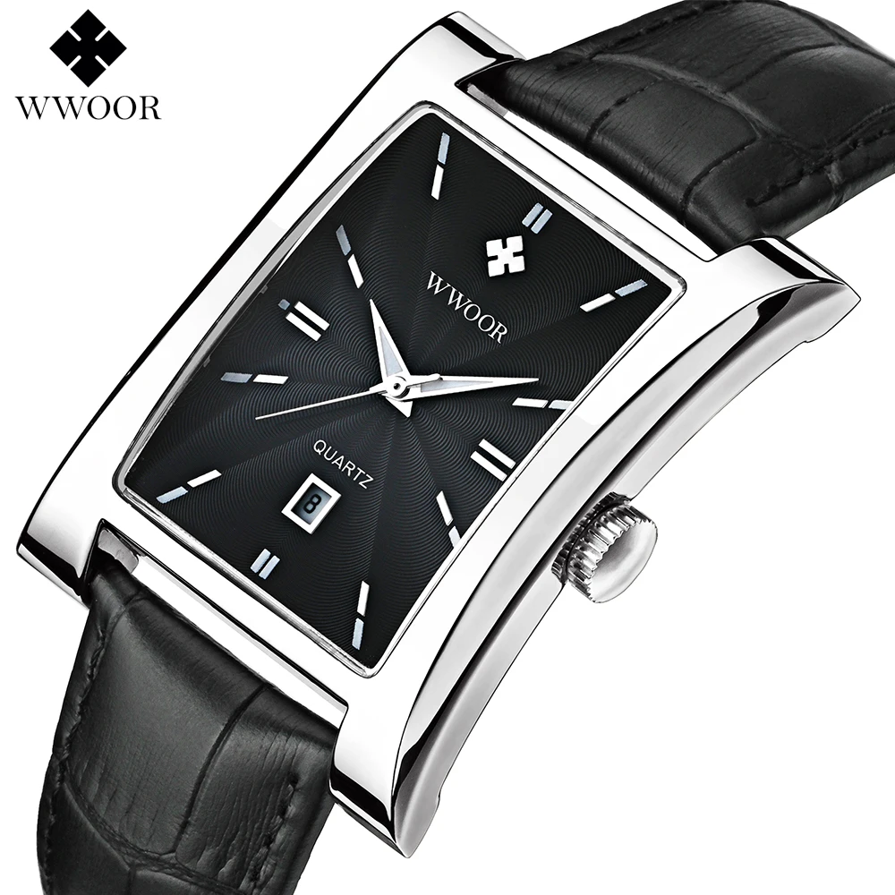 Лидирующий бренд мужские часы новинка 2017 роскошные модные кожаный ремешок