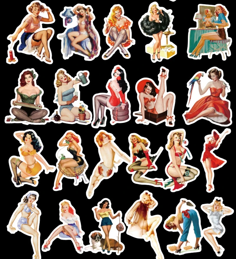 Наклейки водостойкие для ноутбука скейтборда чемодана граффити мотоцикла