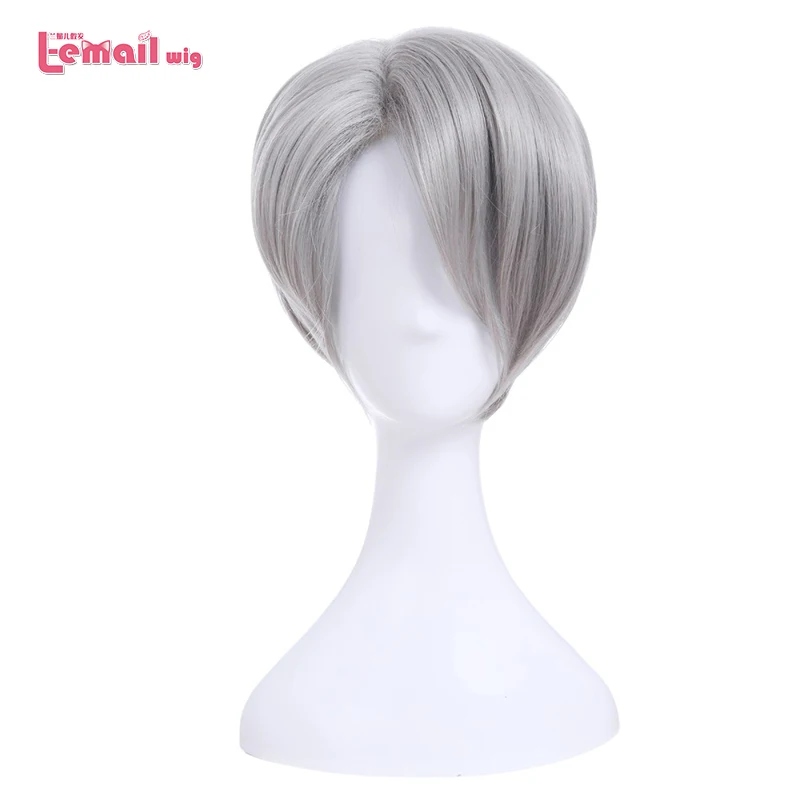 L email Новый парик YURI! На льду парики для косплея Юри Katsuki Victor Nikiforov Yuri Plisetsky короткие