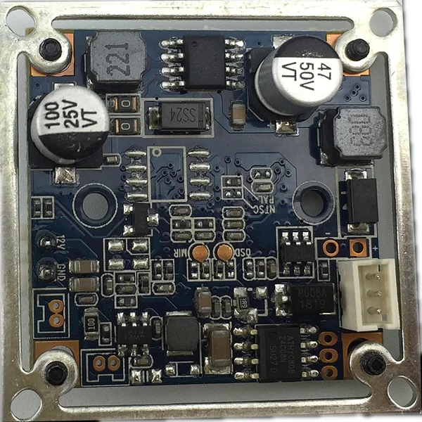 Analog/CVBS 520TVL 7030 CMOS Camera Module 9-24V DC 12V output 850nm IR-Fliter 38*38mm BNC Coaxial CCTV Security Surveillance |