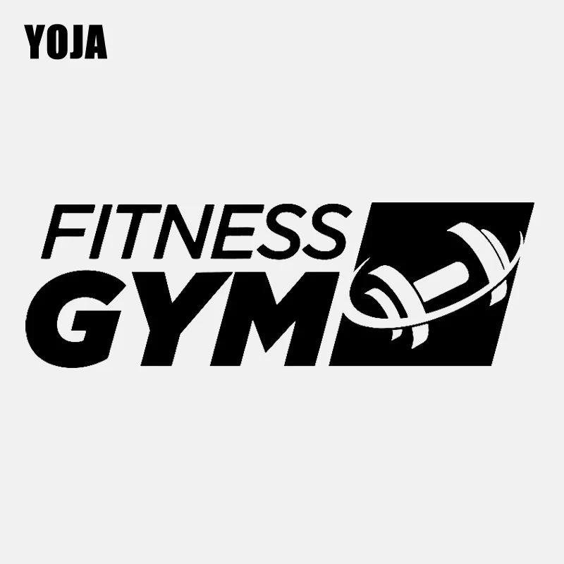 YOJA 52 см * 16 8 фитнес-зал Логотип Спортивная Настенная Наклейка Цитата Наклейки ПВХ