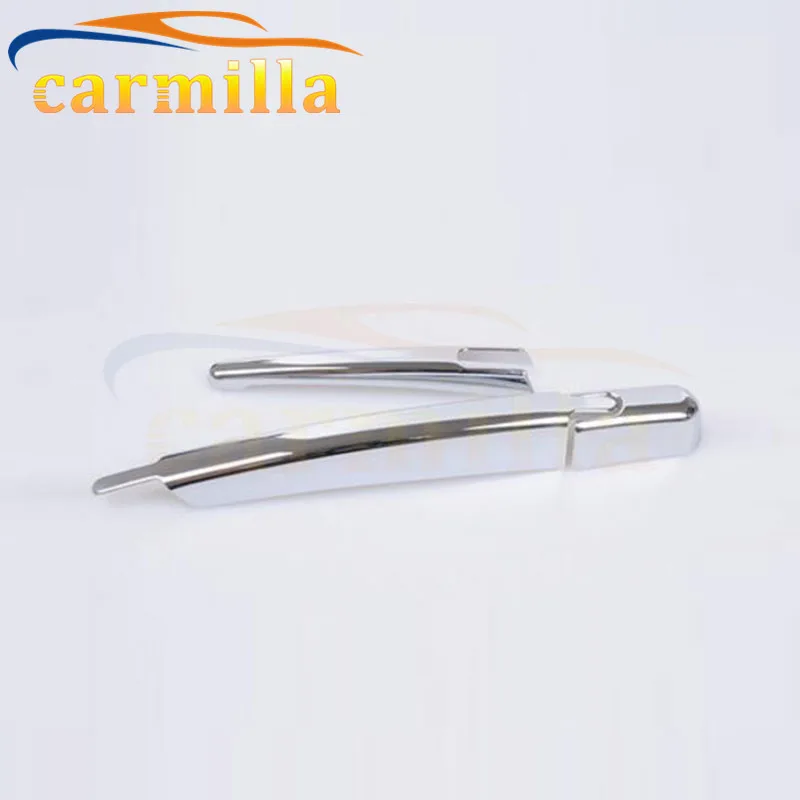 for qashqai J11 Carmilla автомобильный Стайлинг хромированная Щетка стеклоочистителя заднего стекла, накладка, наклейка, аксессуары для Nissan Qashqai - Цвет: for qashqai J11
