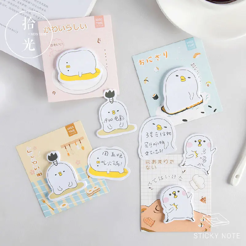 30 листов/шт Милая курица серии мультфильм Памятка бумага для выпечки клейкие стикеры для заметок кавайный блокнот канцелярские принадлежности школьная бумага