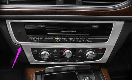 

2012-2015 Dashboard Console Pannel Cover Frame Stainless Steel For Audi A6 C7