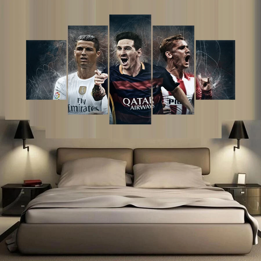 5 шт. Барселона Реал Мадрид Атлетико холст для жизни Аватар Wall Art HD декор
